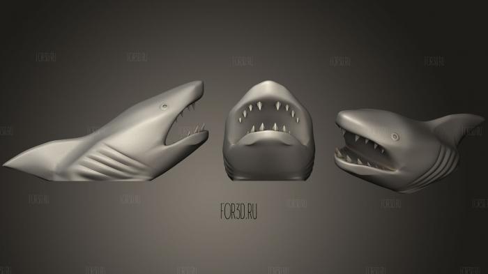 Shark Attack 3d stl модель для ЧПУ